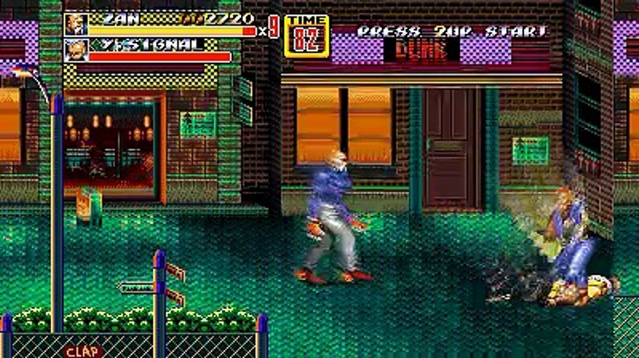 Streets of Rage 2 Double Max - Zan (Hard Difficulty) (Hack)