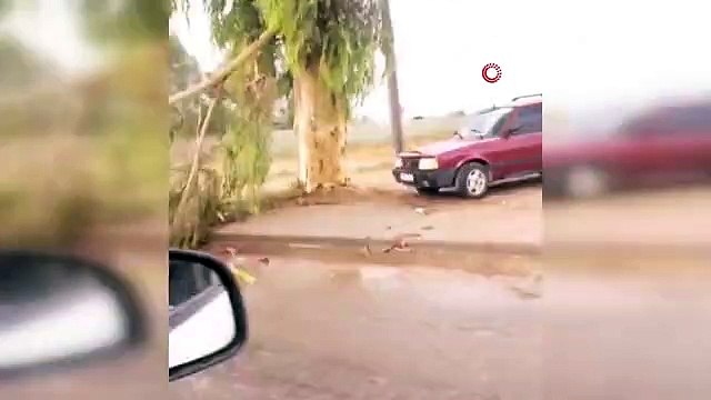 Mersin'de yağmur ve fırtına etkili oldu: Okulun çatısı uçtu