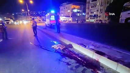 Motosiklet sürücüsünün öldüğü kazanın görüntüleri ortaya çıktı