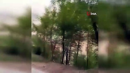 Trabzon'da taş ocağında heyelan yaşandı