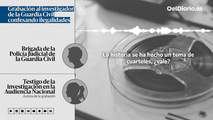 Grabación al investigador de la Guardia Civil: "Estamos hablando de gente que trinca mucha pasta"