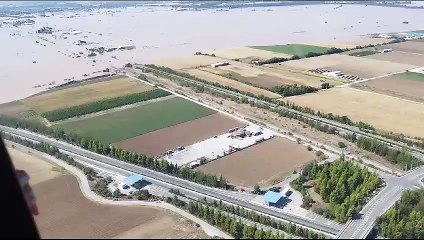 Θαμμένο κάτω από λασπόνερα το κλειστό τμήμα της εθνικής οδού