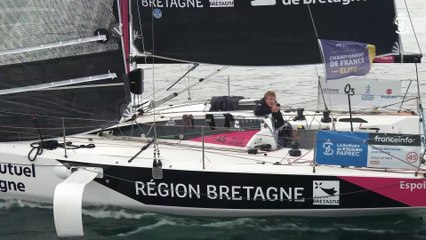 La Solitaire du Figaro Paprec 2023 : LUNDI 11092023 - VICTOR LE PAPE - RÉGION BRETAGNE - CMB ESPOIR - RS