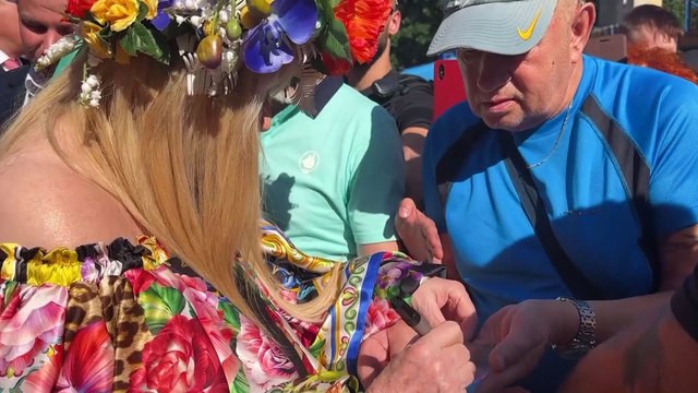 Winobranie 2023. Zielona Góra. Maryla Rodowicz odsłoniła swój mural w Zielonej Górze