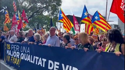 Diada: empieza la manifestación