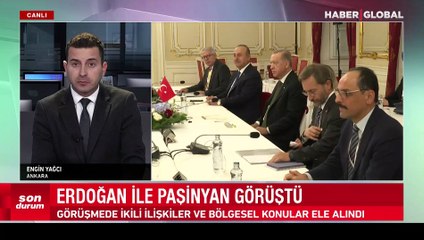 Cumhurbaşkanı Erdoğan, Paşinyan'la görüştü
