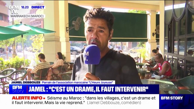 Séisme au Maroc: Aujourd'hui, il ne s'agit pas de critiquer mais de soutenir et d'aider affirme Jamel Debbouze en direct de Marrakech