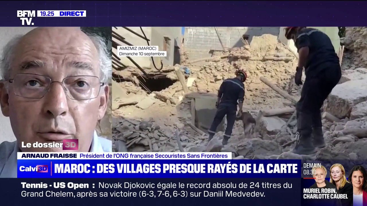 Aide française au Maroc: "Nous sommes pris en otages dans le grand balai politique mondial", regrette Arnaud Fraisse (président de l'ONG "Secouristes Sans Frontières")