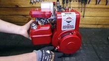 1984 5hp Briggs & Stratton engine Startup.