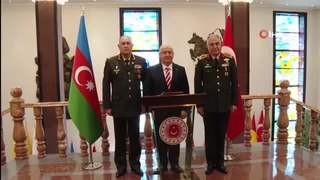 Milli Savunma Bakanı Güler, Azerbaycan Genelkurmay Başkanı Kerim Veliyev'i Kabul Etti