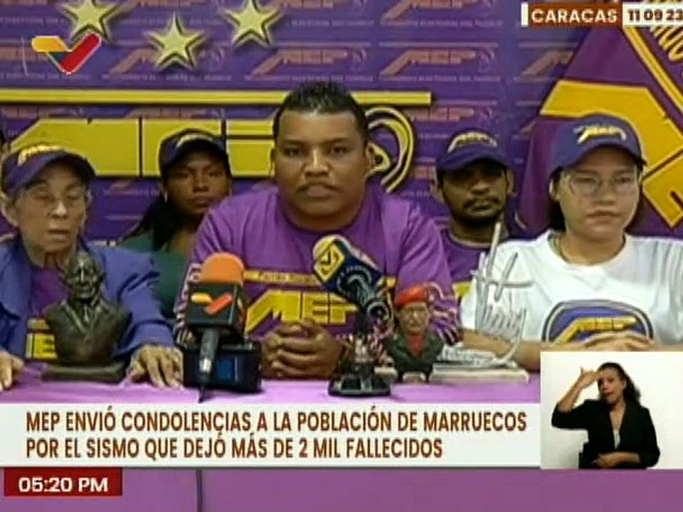 MEP se solidariza con el pueblo de Marruecos por el terrible terremoto de alta magnitud