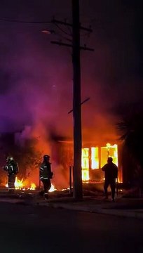 Belmont house engulfed in flames