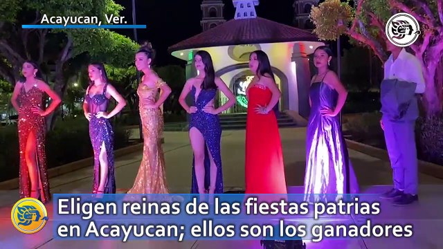Eligen reinas de las fiestas patrias en Acayucan; ellos son los ganadores