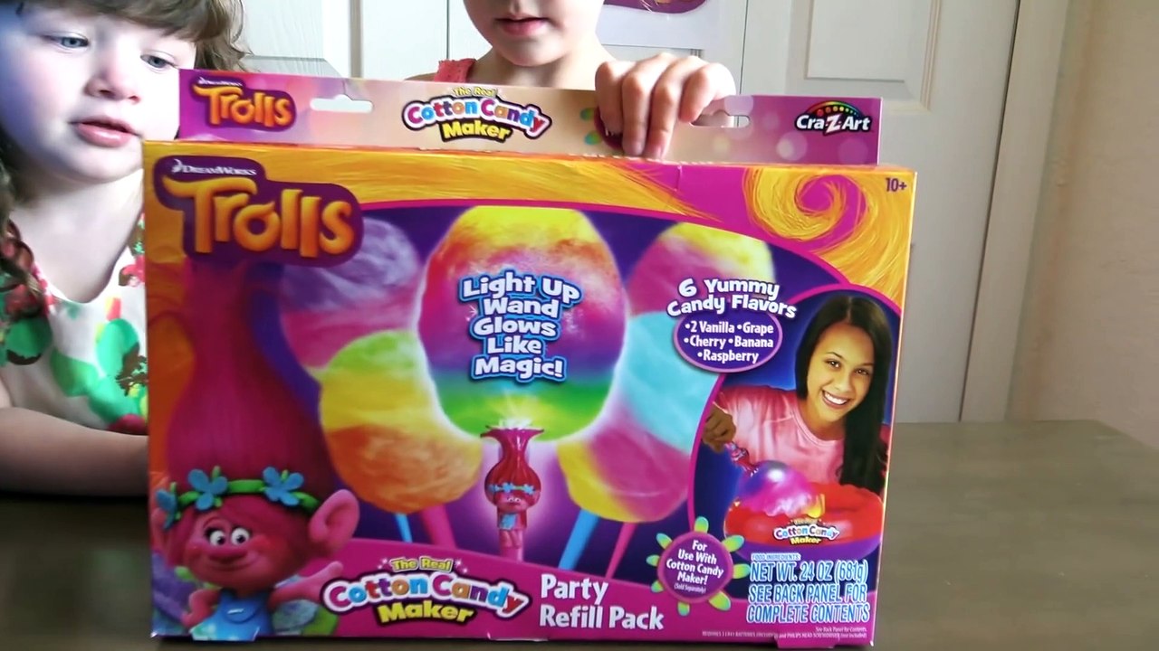 Trolls Filme Super Divertido Cotton - Máquina de Fazer Algodão Doce