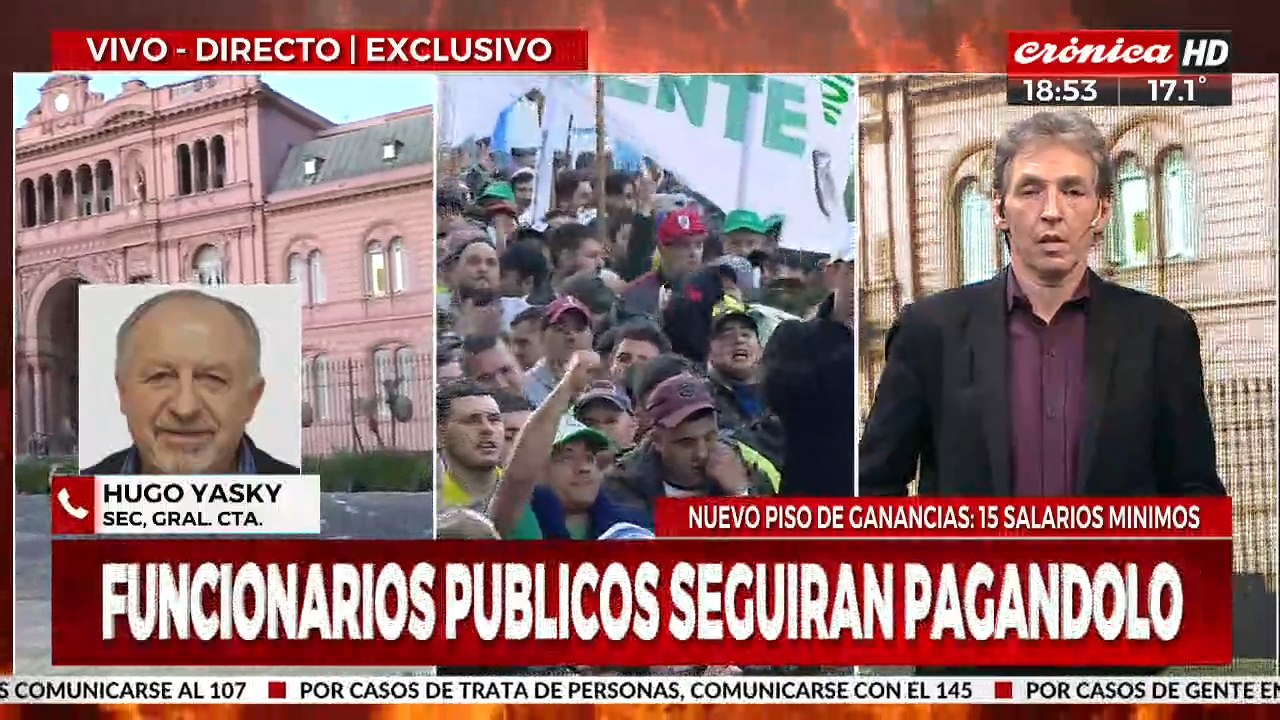 Hugo Yasky: "El anuncio de Massa va a beneficiar a más de un millón de trabajadores"