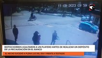 Motochorros asaltaron a un playero antes de realizar un depósito de la recaudación en el banco