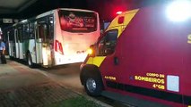 Idosa fica ferida ao cair de ônibus do transporte coletivo na Av. Tancredo Neves
