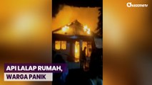 Diduga Korsleting, Rumah Terbakar di Pasar Kemis Picu Kepanikan Warga