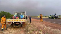 More than 9,000 square kilometre fire heading towards Tennant Creek in the Northern Territory