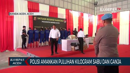 Polisi Amankan Puluhan Kilogram Sabu dan Ganja