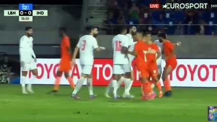 India vs Lebanon Highlights 1-0  King’s Cup 2023 El Zein -  bicycle Goal
