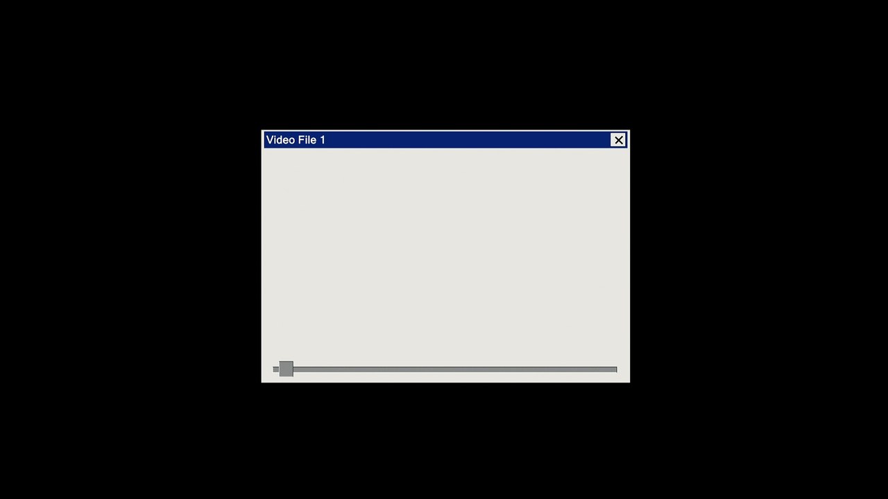 Video Play Window w- scrubber
