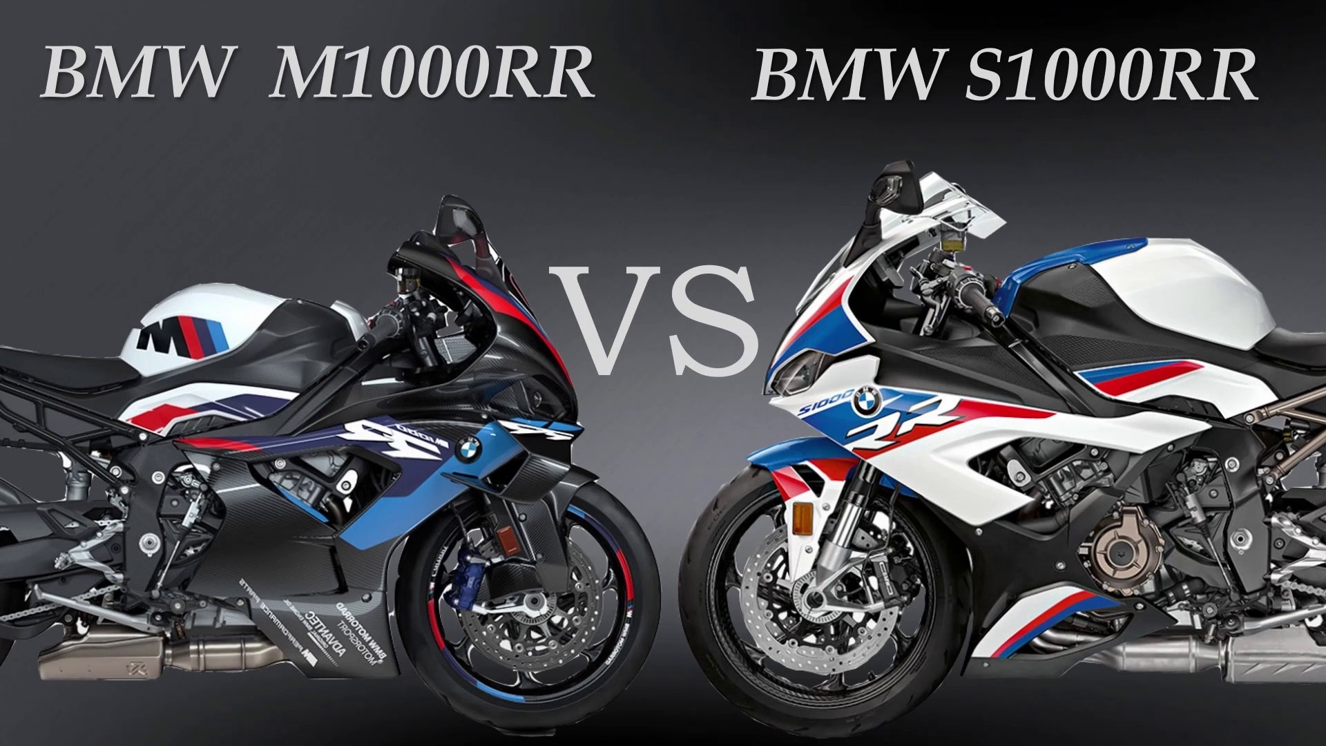 BMW M1000RR vs BMW S1000RR Comparison Video. m1000rr vs s1000rr