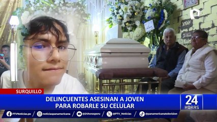 Surquillo: exigen justicia para joven asesinato durante asalto