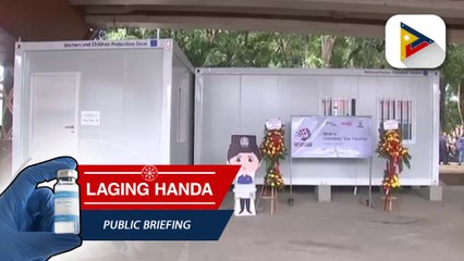 2 mobile container vans, tinanggap ng Bajada Police Station