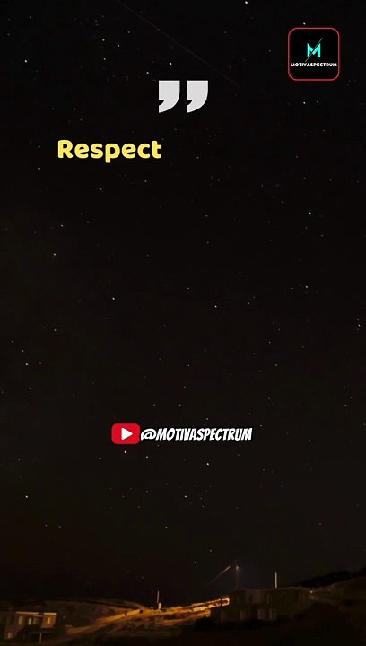 Respect Is a Mirror | Powerful Respect Quote | #Respect #Motivation #Shorts