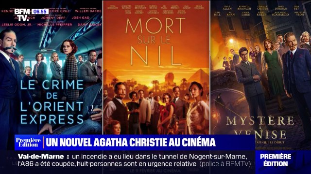 Mystère à Venise , un nouveau film adapté d'un roman de l'auteure d'Agatha Christie, sort ce mercredi 13 septembre au cinéma