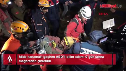 Mersin'de ABD'li mağaracıdan 9. günde güzel haber! İlk sözü Türkçe oldu
