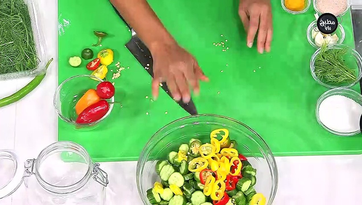 مخلل خيار السريع للسندويشات