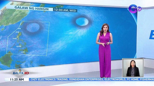 Trough ng isa sa dalawang binabantayang LPA, nagdadala ng pag-uulan sa Batanes at Cagayan | BK