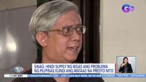 SINAG: Hindi supply ng bigas ang problema ng Pilipinas kundi ang mataas na presyo nito | BK