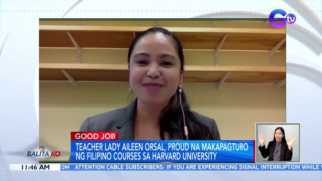 Lady Aileen Orsal, kauna-unahang teacher na magtuturo ng Filipino subject sa Harvard University | BK