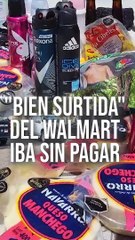 Una mujer de 59 años de edad intentó robar un Walmart, entre su ropa y una bolsa de mano, llevaba un monto de $1,800 pesos   #NotiReel