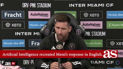 Messi speaks in perfect English with the help of AI