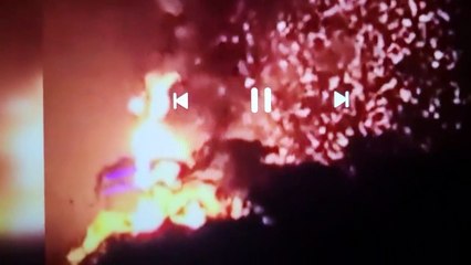 Yıldırım düştü 33 metrelik heykel kül oldu!