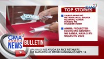 Pamamahagi ng ayuda sa rice retailers target matapos ng DSWD hanggang Sept. 14 | GMA Integrated News Bulletin