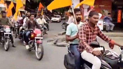मंदसौर: अयोध्या में राम मंदिर निर्माण से विहिप में खुशी, निकाली शौर्य जागरण यात्रा