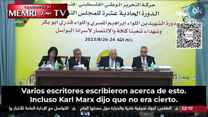 El presidente de Palestina afirma que Hitler "luchó contra los judios por su usura"