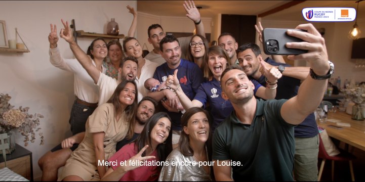 B. Couilloud fête la naissance de la plus jeune supportrice des Bleus - Orange