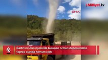 Bartın’da orman deposunda hortum