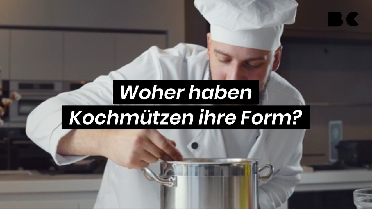 Woher haben kochmützen ihre form?
