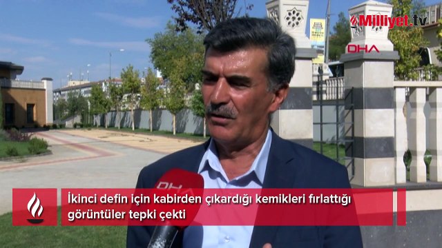 Şoke eden manzara! İkinci defin için kabirden çıkardığı kemikleri fırlattı