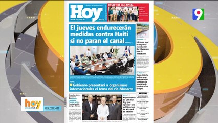 Titulares de prensa Dominicana del  martes 12  de septiembre  | Hoy Mismo