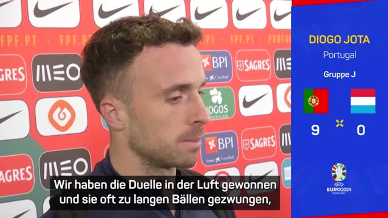 Diogo Jota nach 9:0-Sieg: 'Nahezu perfekt'