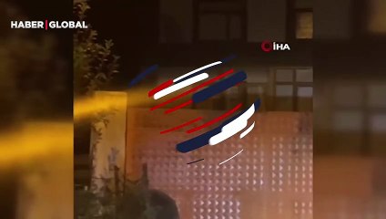 Bolu’da aç kalan ayı evlerin yakınlarına indi! Korkarak kaçmaya başladığı anlar kamerada