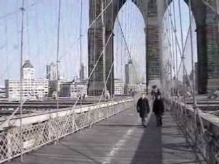 Vue depuis le pont de Brooklyn, NYC